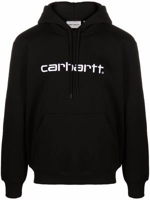 Carhartt WIP logo lettering hoodie - Black