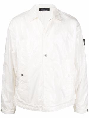 Stone Island Shadow Project compass-patch light jacket - White