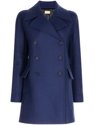 Alaïa Pre-Owned 2010s double-breasted wool coat - Blue
