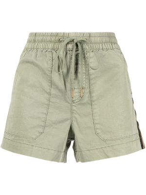 Zadig&Voltaire side-strap drawstring shorts - Green