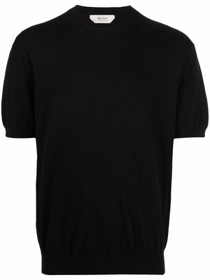 Z Zegna fine-knit T-shirt - Black