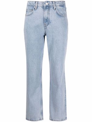 12 STOREEZ mid-rise cropped jeans - Blue
