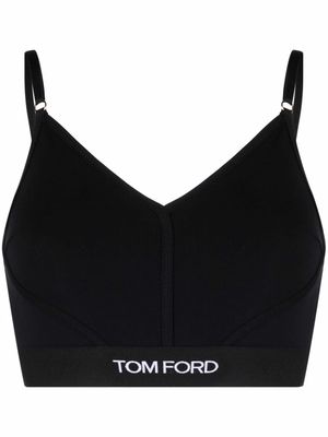 TOM FORD logo underband bralette - Black