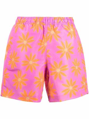 Jacquemus Le Maillot Peinture swim shorts - Pink