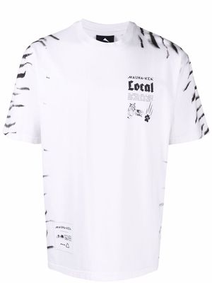 Mauna Kea tiger-print cotton T-shirt - White