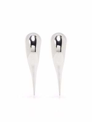 MDG x CT spike heart hoop earrings - Silver