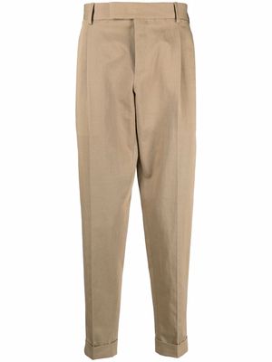 Pt01 mid-rise tapered chinos - Neutrals
