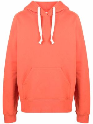 Studio Nicholson cotton drawstring hoodie - Orange