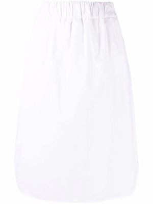 Fabiana Filippi elasticated midi skirt - White