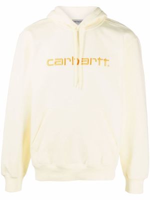 Carhartt WIP embroidered-logo hoodie - Yellow