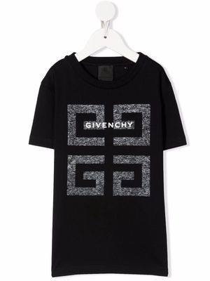 Givenchy Kids logo-print long T-shirt - Black