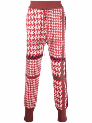 Vivienne Westwood houndstooth-print trousers - Red