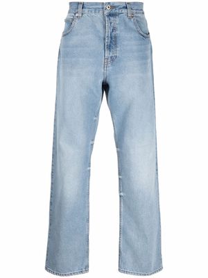 LOEWE pinched straight-leg jeans - Blue