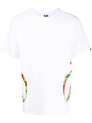 A BATHING APE® Shark graphic-print T-shirt - White