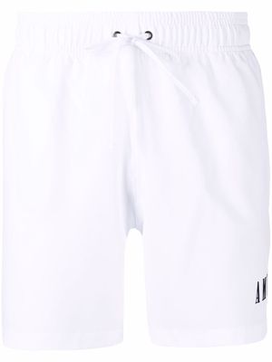 AMIRI logo-print swim shorts - White
