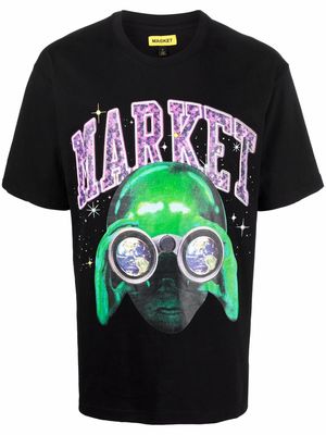 MARKET graphic-print cotton T-shirt - Black