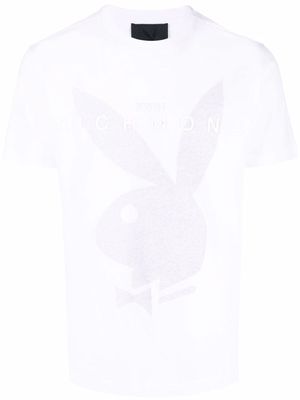 John Richmond logo-print short-sleeve T-shirt - White
