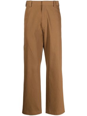 PAUL SMITH workwear-style straight leg trousers - Brown
