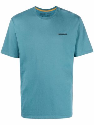Patagonia chest logo-print T-shirt - Blue