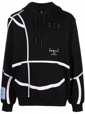MCQ logo-patch detail hoodie - Black