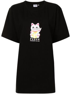 Ground Zero graphic-print cottton T-shirt - Black