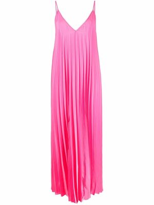 P.A.R.O.S.H. V-neck pleated maxi dress - Pink