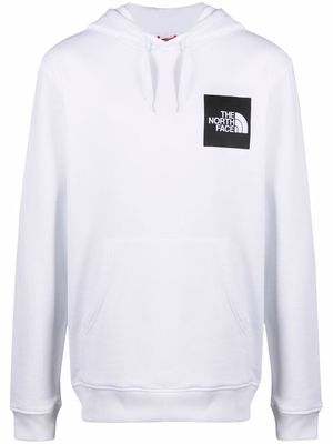 The North Face logo-print cotton hoodie - White