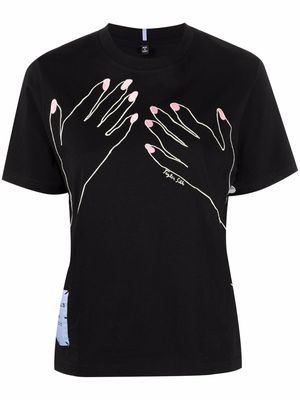 MCQ hands-print T-shirt - Black