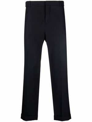 Balmain tailored-cut straight-leg trousers - Blue