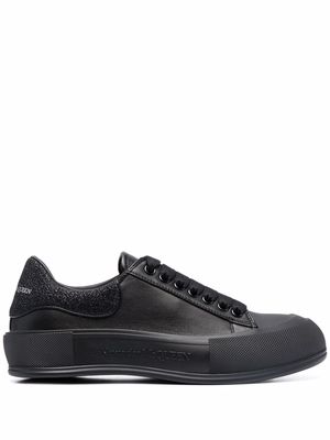 Alexander McQueen low-top leather sneakers - Black