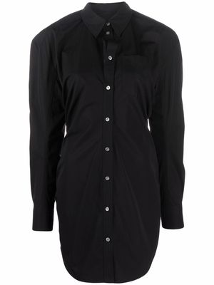 Alexander Wang long-sleeve cotton shirtdress - Black