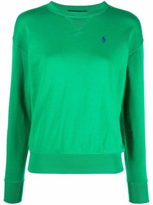 Polo Ralph Lauren embroidered pony cotton-blend sweatshirt - Green