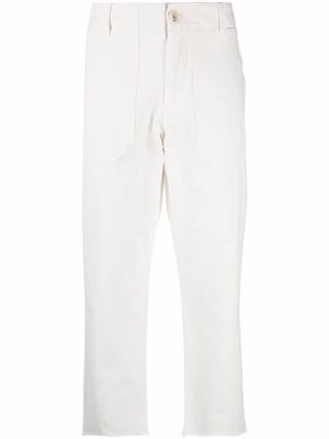 Zadig&Voltaire high-rise cropped trousers - White