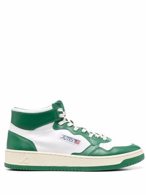 Autry colourblock high-top sneakers - White