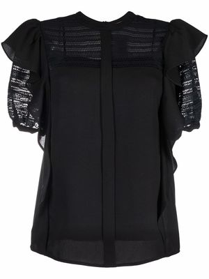 TWINSET ruffle-detail blouse - Black