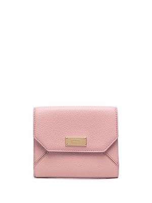 Bally calf leather foldover wallet - Pink