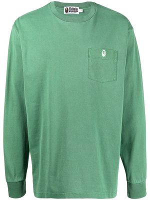 A BATHING APE® patch-pocket T-shirt - Green