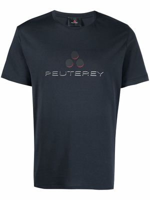 Peuterey logo-print cotton T-shirt - Blue