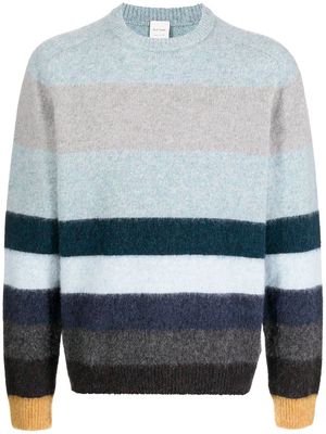 PAUL SMITH striped knitted jumper - Grey