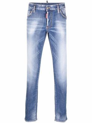 Dsquared2 slim-cut washed jeans - Blue