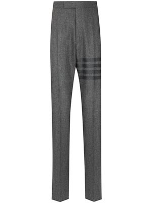 Thom Browne tonal 4-Bar flannel trousers - Grey