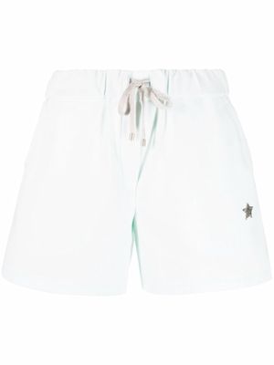 Lorena Antoniazzi star-patch drawstring shorts - Green