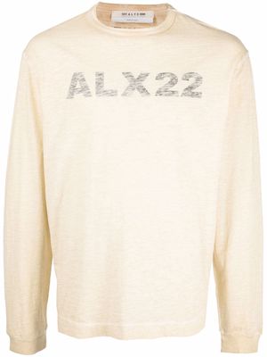 1017 ALYX 9SM logo-print long-sleeve T-shirt - Neutrals