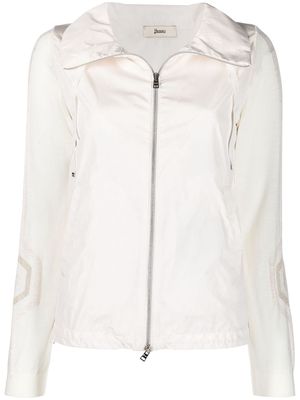 Herno long-sleeve zip-fastening jacket - Neutrals