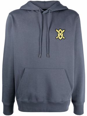 Daily Paper Unity graphic-print pullover hoodie - Grey