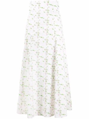 Philosophy Di Lorenzo Serafini floral-print cotton skirt - White