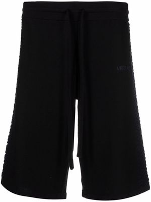 Versace La Greca knitted shorts - Black