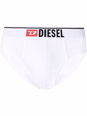 Diesel logo-waistband briefs - White