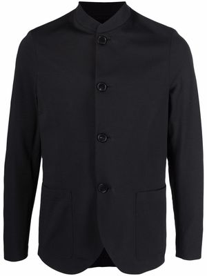 Harris Wharf London band-collar button-fastening jacket - Black