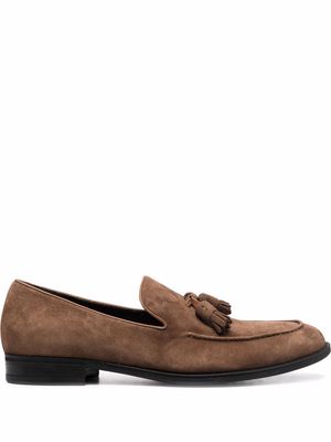 Fratelli Rossetti tassel-detail suede loafers - Brown